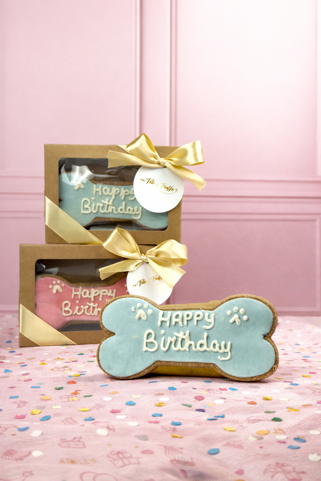 Dog Biscuit 'Happy Birthday' - Cadeauverpakking