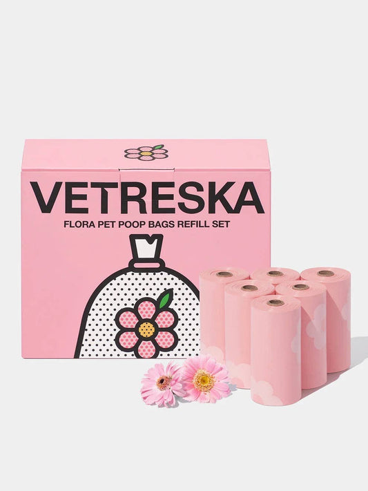 Vetreska Flora Poepzakjes- 12 rollen /180 zakjes