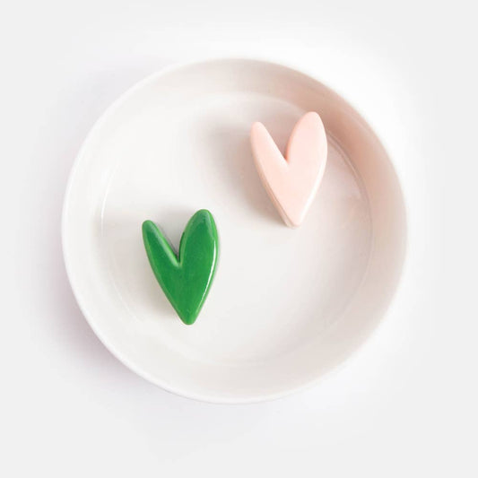 Mono outline hart kleine voerbak voor langzaam eten