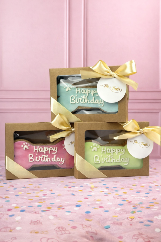 Dog Biscuit 'Happy Birthday' - Cadeauverpakking