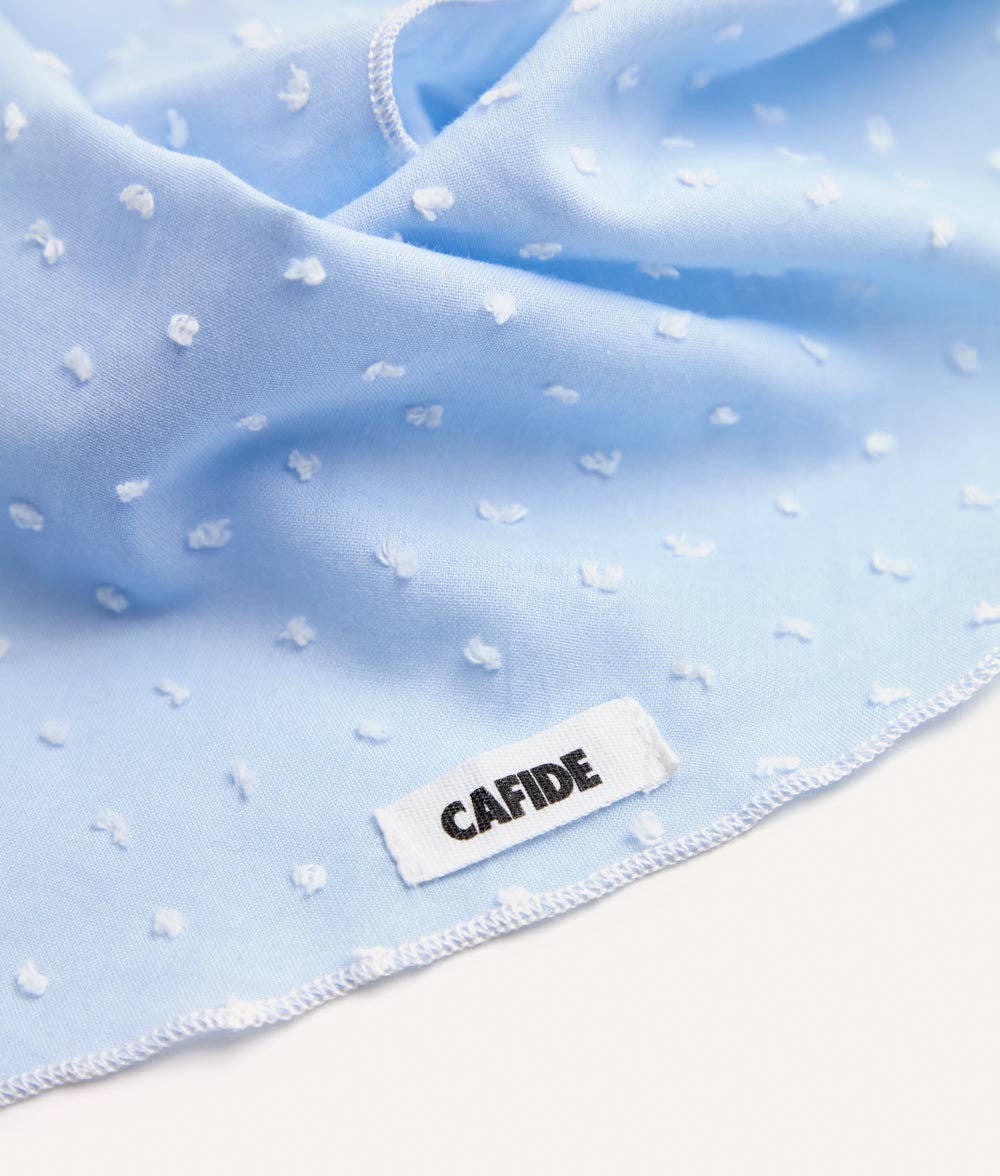 Hondenbandana Plumeti-design Blauw, Crème