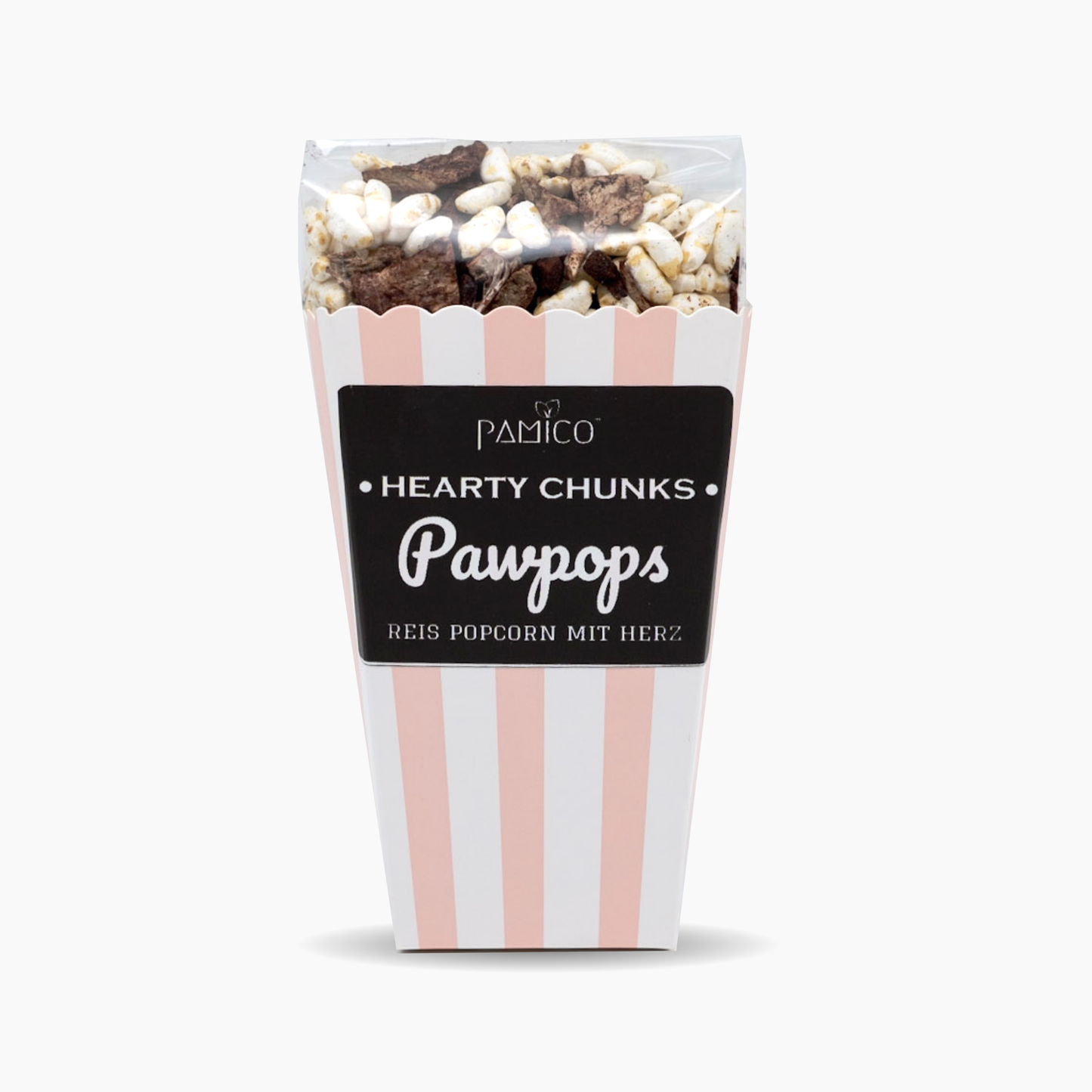 Rijstpops met varkenshart - hondenpopcorn gepofte rijst