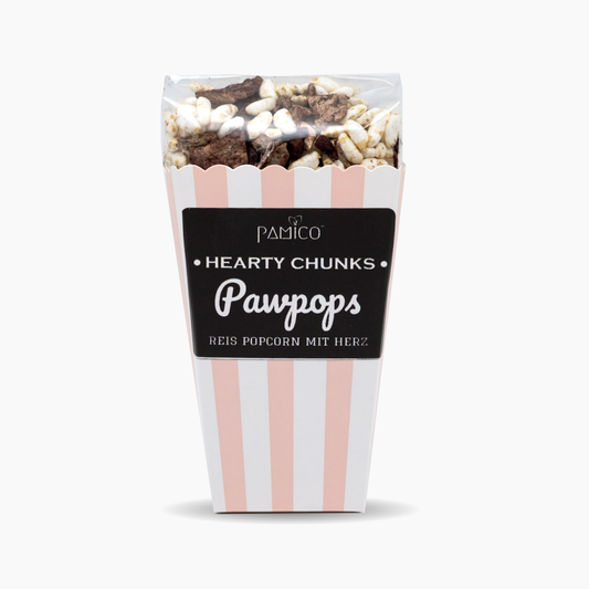 Rijstpops met varkenshart - hondenpopcorn gepofte rijst