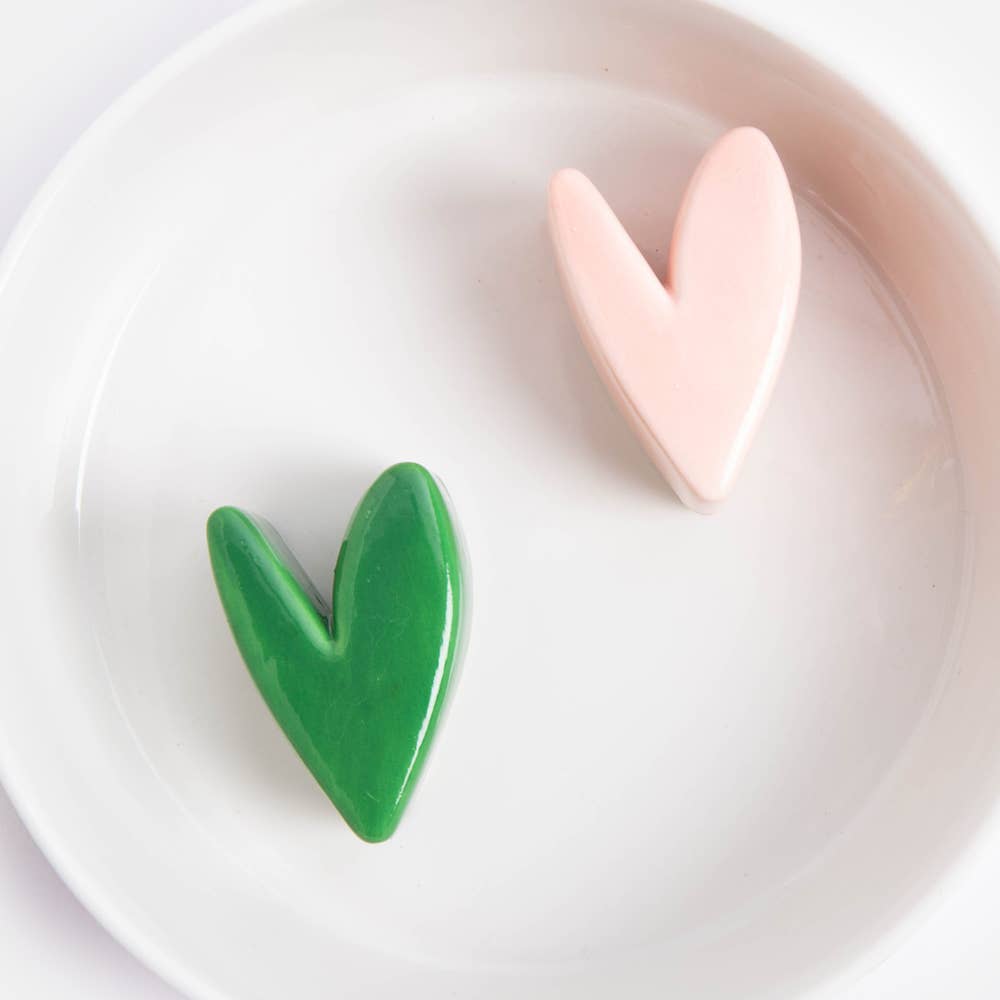 Mono outline hart kleine voerbak voor langzaam eten