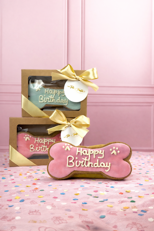 Dog Biscuit 'Happy Birthday' - Cadeauverpakking