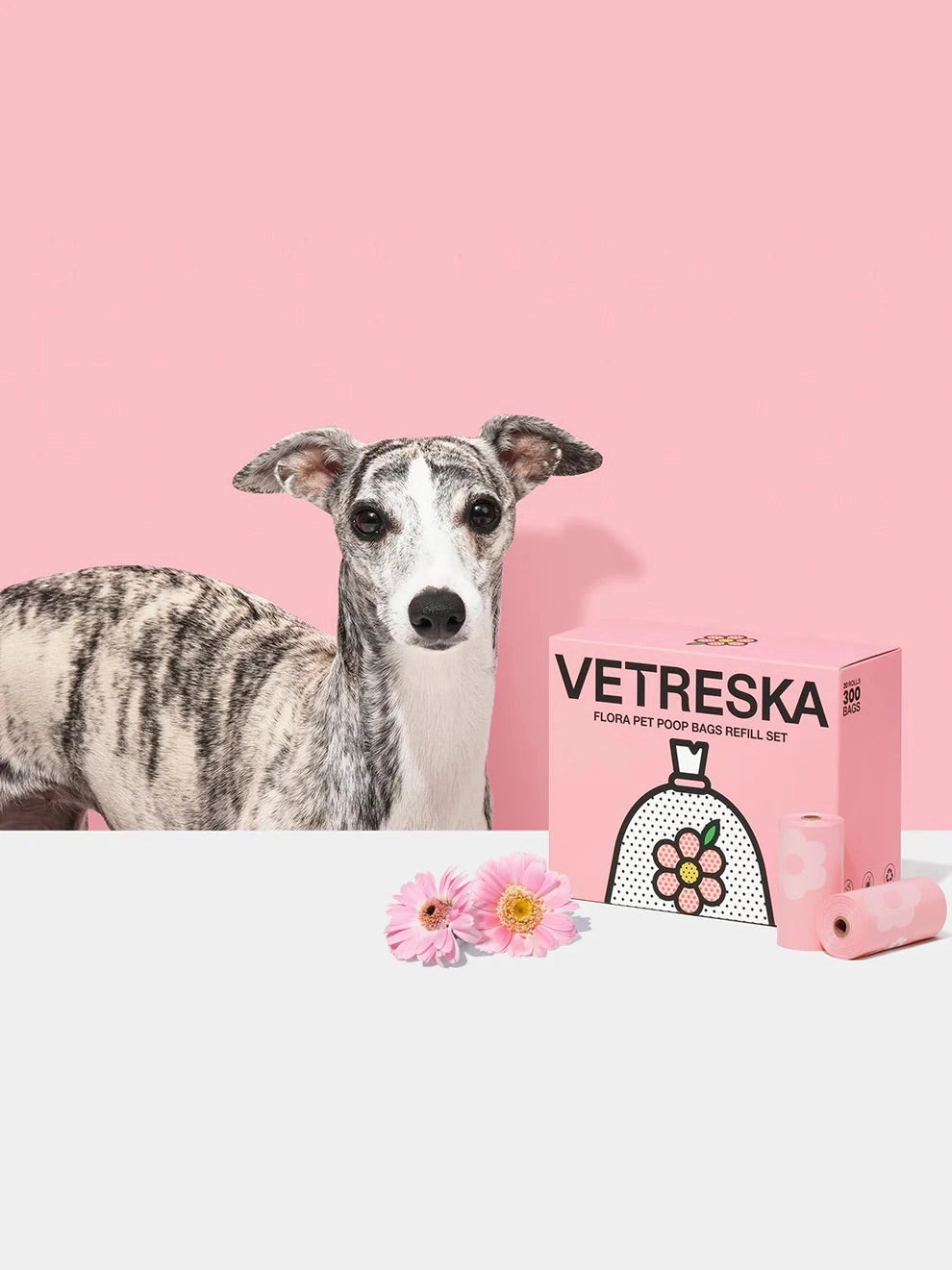 Vetreska Flora Poepzakjes- 12 rollen /180 zakjes