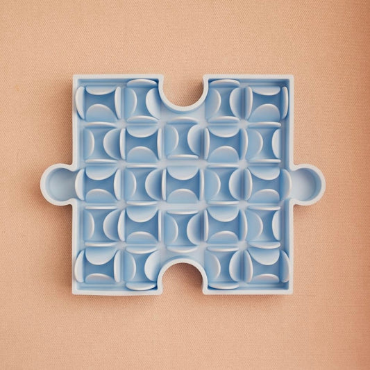 puzzel likmat blauw